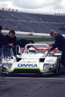Mazda-Kudzu DLM, chassis #007, Daytona Testing 1996, Copyright Mike Fuller 1998-2000