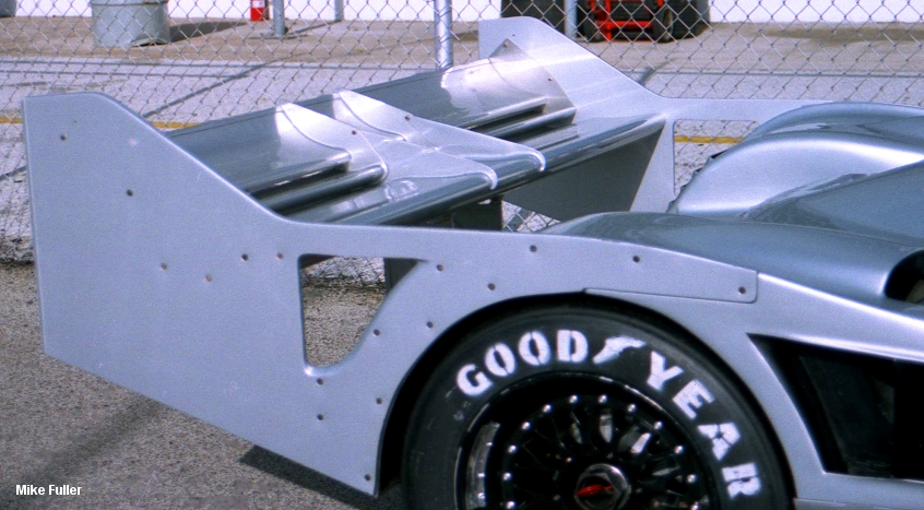 Dyson-Porsche 962DR2's rear wing, Copyright Mike Fuller