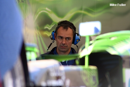 Nick Wirth has had better days...Petit Le Mans 2008