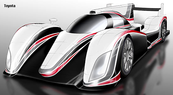 2012 Toyota gas/electric hybrid LMP1 concept